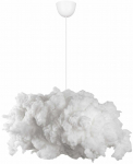 Kahjustatud pakendiga toode. Valgusti rippuv Opviq Cloud, E27, 1 x 60 W, valge v., 35 x 45 cm