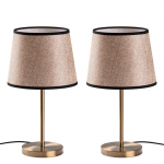 Laualambid Opviq Abajur Set, E27, 40W, pruun v./kuldne v.
