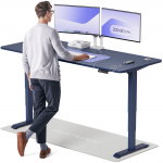 Arvutilaud reguleeritava k&otilde;rgusega Desktronic HomePro, 200 cm x 80 cm, 63 - 128 cm, sinine v.