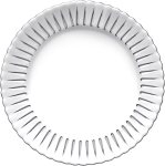 Taldrikute komplekt magustoidu Hermia Frezya, &Oslash; 16 cm, l&auml;bipaistev v.