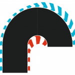 Raja osad Carrera Hybrid Hairpin Curve, must v.