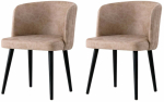 Toolide komplekt Kalune Design Zen 4201 V2 974NMB1922, matt, must v./beež v., 57 cm x 57 cm x 81 cm, 2 tk