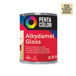 Emailv&auml;rv, universaalsed Pentacolor Alkydamel, l&auml;ikiv, 0.9 kg, beež v.