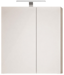 Seinakinnitusega vannitoakapp peegliga Riva SPS-60WH-PM, valge v., 14.7 cm x 60.4 cm x 67.7 cm
