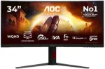 Monitor AOC CU34G4ZCA, IPS, 250 Hz, UWQHD, 34"