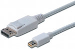 Juhe Assmann AK-340102-020-W Mini Display port male, Display port male, 2 m, valge v.