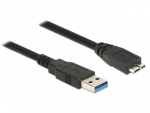Juhe Delock USB to USB-micro USB 3.0 A male, Micro USB 3.0 B male, 0.5 m, must v.