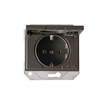 Pistikupesa Vilma XP500 111050202707, maandusega, IP44, antratsiit v.