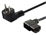 Juhe Savio Schuko (M) angled IEC C13, Schuko, 1.2 m, must v.