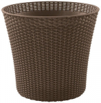 Lillepott Keter Conic Planter, plastik, pruun v.