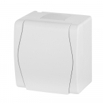 Pistikupesa Elektro-Plast Hermes 2 1024-00, maandusega, IP44, valge