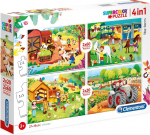 Pusle Clementoni SuperColor The Farm 4in1 21304, 27 cm x 19 cm, 160 tk