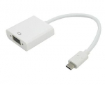 Adapter Extra Digital DV00DV4064 USB Type-C, VGA, 0.15 m, valge