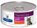 Kassi m&auml;rgtoit Hill's Prescription Diet Thyroid Care Y/D, kanaliha, 0.156 kg
