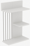 Seinariiul Kalune Design Kinik 854KLN1740, valge v., 60 cm x 19 cm x 40 cm