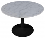 Laud Tarifa Guangxi, valge v./must v., 110 cm x 110 cm x 75 cm