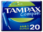 H&uuml;gieenilised tampoonid Tampax Compak, Super, 20 tk