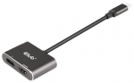 Adapter Club 3D USB-C - DisplayPort/HDMI 4K@60Hz CSV-1552 USB-C male, DisplayPort/HDMI female, must v.