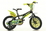 Laste jalgratas, laste Dino Bikes Dinosaur 616L-DS, must v./roheline v., 10'', 16"