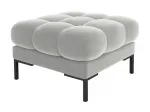 Tumba Micadoni Home Mamaia Velvet, must v./helehall v., 60 cm x 60 cm x 41 cm