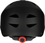 Rulluisutaja kiiver Nijdam Dark Fyre, 50-54 cm, must v./punane v.