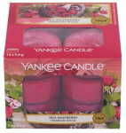 K&uuml;&uuml;nal, l&otilde;hna Yankee Candle Red Raspberry, 4 - 6 h, 117.6 g, 12 tk, punane v.