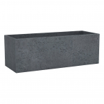 Lillepott Scheurich Stony Black 57843, plastik, 79 cm x 29 cm, &Oslash; 79 cm, tumehall v.