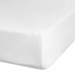 Voodilina Premium Jersey 4, valge v., 140 x 200 cm, kummiga