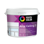 Dispersioonv&auml;rv Pentacolor Acryl 3, valge v., 3 l