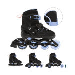 Rulluisud Spokey Quattro 4in1, must v./helesinine v., 38-41