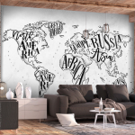 Fototapeet Artgeist Retro Continents (Grey) SFT1723SAM, 70 cm x 98 cm