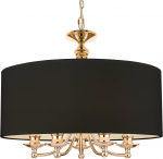 Valgusti rippuv CosmoLight Abu Dhabi P05896AU-BK, E14, 5 x 40 W, kuldne v.