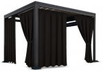 Paviljoni kardin, 155 cm x 200 cm, must v.