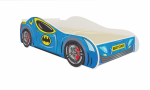 Lastevoodi ADRK Batcar, sinine v., 70 x 140 cm, ilma voodipesukastita, madratsiga