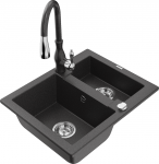 K&ouml;&ouml;givalamu koos kraaniga Mexen Carlos, vaik/graniit, 58.2 cm x 47.5 cm x 17.7 cm, graniit