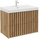 Vannitoakapp valamuga Deftrans Tripoli, pruun v., 45 cm x 80 cm x 63 cm
