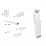 Lame kanal Electrolux M2CKCF01, valge v., 120 cm