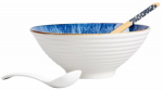 Ramen kausside komplekt, Homla Salado 234629, sinine/valge, 21 cm