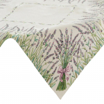 Laudlina ruudukujuline 129, beež/violetne, 100 x 100 cm