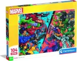 Pusle Clementoni Marvel Heroes Vs Villains 25059, 33.5 cm x 48.5 cm, 104 tk, mitmev&auml;rviline