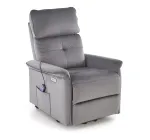 Allalastava seljatoega tugitoolid Leisure Furniture Semir 2, hall v., 90 cm x 80 cm x 108 cm