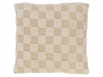 Dekoratiivne padi Chess, kreemjasvalge, 45 cm x 45 cm