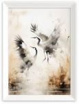 Fotomaal Cranes II, 50 cm x 70 cm