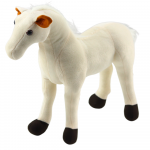 Pehme m&auml;nguasi hobune, valge, 37 cm