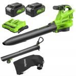 Aku lehepuhur ja kollektor Greenworks BL48L421-01