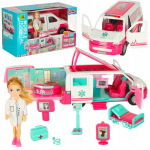Nukk aksessuaaridega Mobile Hospital, 14 cm, mitmev&auml;rviline