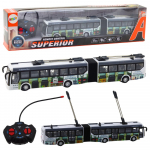 Trollibuss Lean Toys Superior, valge/roheline