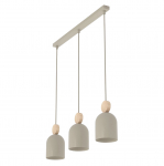 Valgusti lagi Emibig Mesi, GU10, 3 x 8 W, beež v.