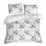 Voodipesukomplekt Celine PTF-140, pruun v./valge v., 70 x 80 cm, 200 x 220 cm, 3 os.
