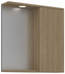Seinakinnitusega vannitoakapp peegliga Kalune Design Purus, sonoma tamm v., 18 cm x 63 cm x 68 cm
